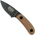 ESEE Candiru Black Survival Knife with Handle and Polymer Sheath - Coyote Brown G10 Variant