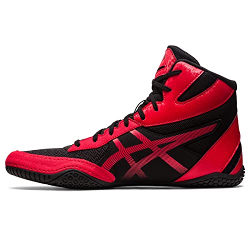ASICS Men's MATCONTROL 3 Wrestling Shoes - Black/Classic Red, Size 10