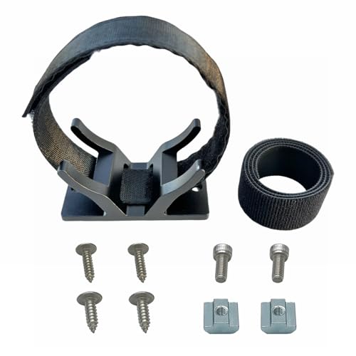 Bike Rear Wheel Holder Compatible with Roof Rack Truck Floor Van Track - Fits Tires Under 2.3 Inch