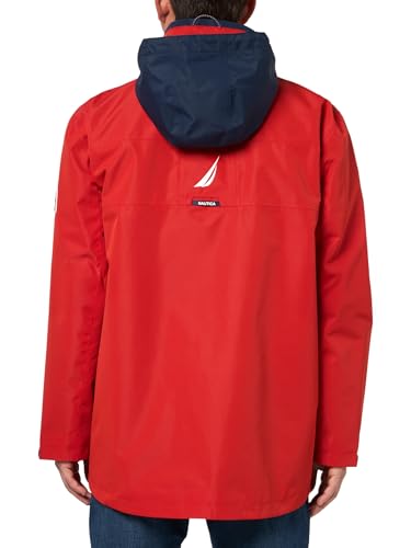 Nautica Men's Lightweight Sailing Jacket - P. Red / Medium - Waterproof & Windproof
