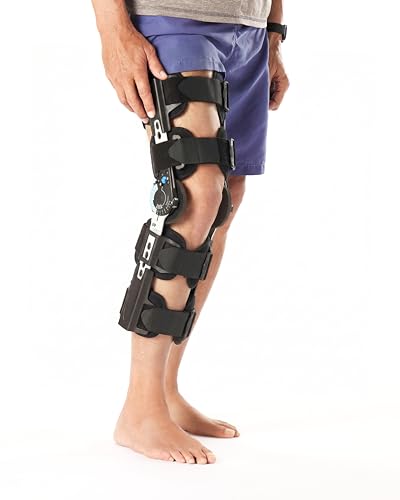 Ovation Medical Post-Op Knee Brace - Standard, Adjustable Hinged ROM Support