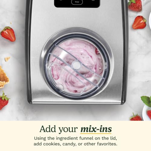 Cuisinart 1.5-Quart Stainless Steel Ice Cream Maker & Gelato Machine - Fully Automatic