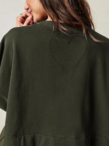 Women's Oversized Sweatshirt Dress Long Sleeve Mini Dress Casual Top