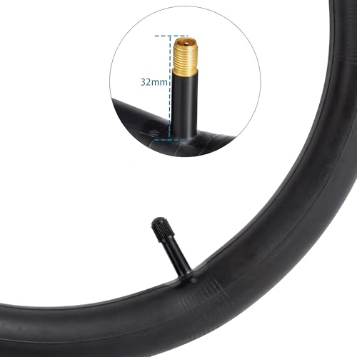 Libereco 2 Pack Bike Inner Tube 20x1-3/8 24x1-3/8 26x1-3/8 with 32mm AV Valve - High Airtightness Butyl Rubber