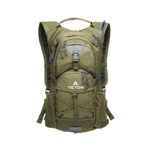 Olive 18L Hydration Backpack with 2L Water Bladder for Hiking Running Cycling