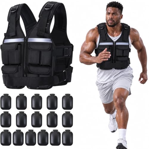 Sportneer Adjustable Weighted Vest 2-42 lbs for Men Women Fitness & Rucking