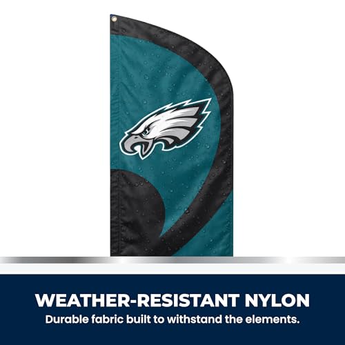 Party Animal Chicago Bears Tall Team Flag - Weather-Resistant Yard Decor