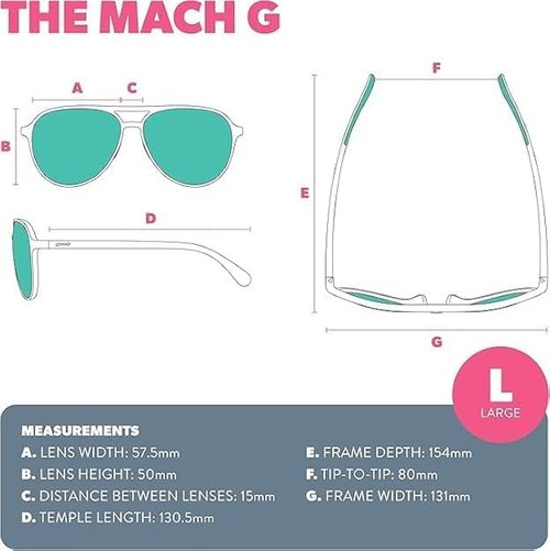 Goodr Buzzed On The Tower Polarized Aviator Sunglasses - Large Green Frames with Gradient Lens & UV400 Protection