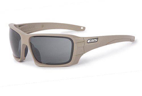 ESS Sunglasses Rollbar Terrain Tan Rapid Lens Exchange Clear Smoke Gray Lens