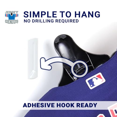 ChalkTalkSPORTS JerseyGenius Adjustable Jersey Hanger 3 Pack Wall Mount