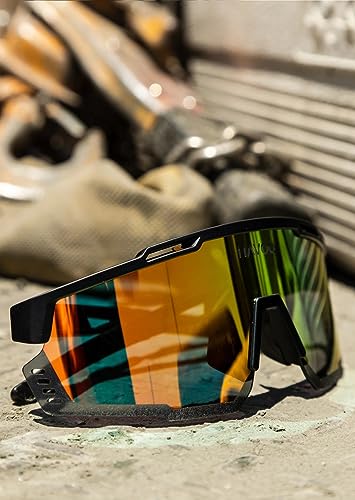 Havoc Racing Reaper Safety Sunglasses - Red Tactical UV400 Anti-Sweat Goggles