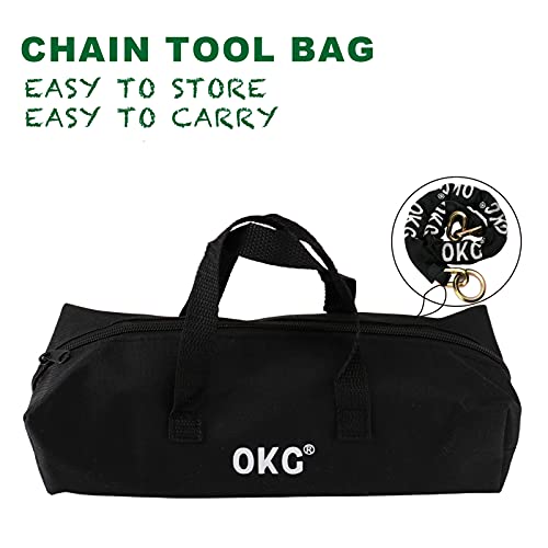 OKG 4ft x 1/2in Hexagonal Hardened Alloy Steel Security Chain - Heavy Duty Anti-Theft Lock for Motorcycles & Trailers
