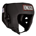 Ringside Large Black Boxing MMA Muay Thai Headgear Without Cheeks - Competition Head Protection