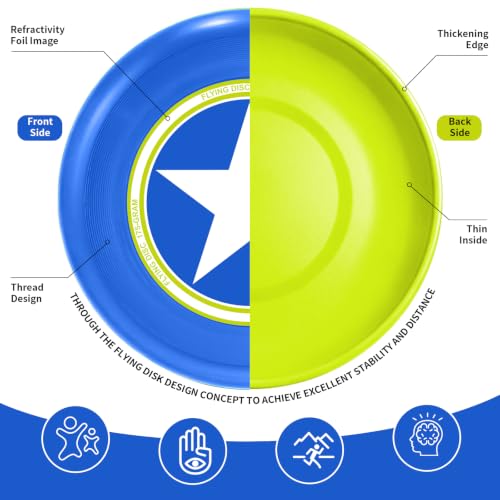 175G Flying Disc Game Set with Adjustable Poles and Score Tracker for Outdoor Fun