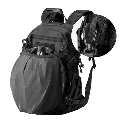 Small Tactical Backpack with Molle System - Black 15L Hiking & Cycling Pack