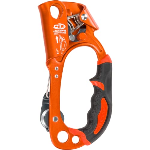 Quick Roll Ascender for Climbing - Right Hand, Orange