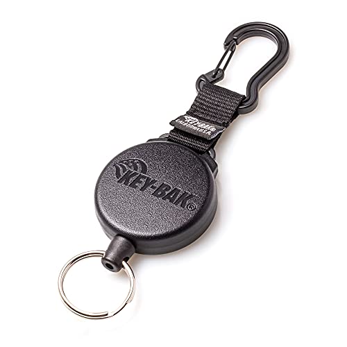 KEY-BAK Heavy Duty Retractable Key Holder 28 Inch Kevlar Cord - Made in USA