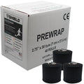 Shield Athletic Underwrap Bulk Case of 48 Black Pre-Wrap Rolls 2.75" x 30 Yards