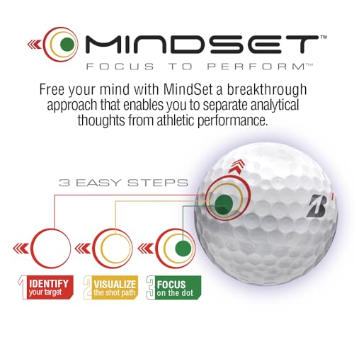 Bridgestone Golf Tour B X MindSet Golf Balls 2 Dozen White - Prior Gen