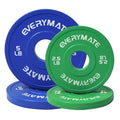 EVERYMATE 15 lb Adjustable Weight Plate Set 2.5 lb + 5 lb Fractional Olympic Bumper Plates