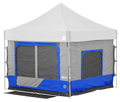 E-Z UP Camping Cube 6.4 - Royal Blue Cabin Tent Conversion for 10' Canopies