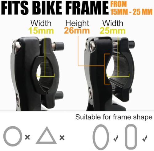 Adjustable Aluminum Bicycle Kickstand for 22-28 Inch Mountain and Road Bikes - Three Support