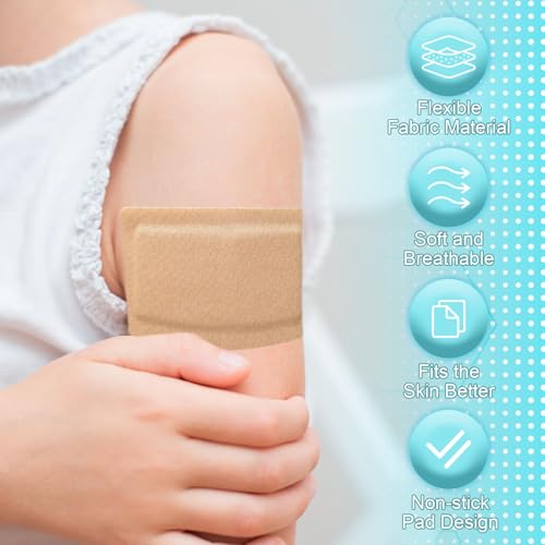 Large Adhesive Bandages 6x3in & 5x3in, Breathable Non-Stick Wound Care, Latex-Free, Individually Wrapped (5x3in + 6x3in)