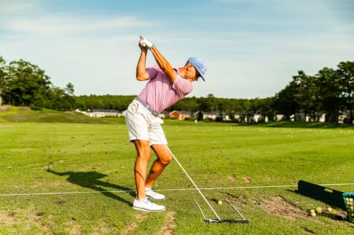 Golf Alignment Training Aid with Adjustable Putting Gate & Swing Path System