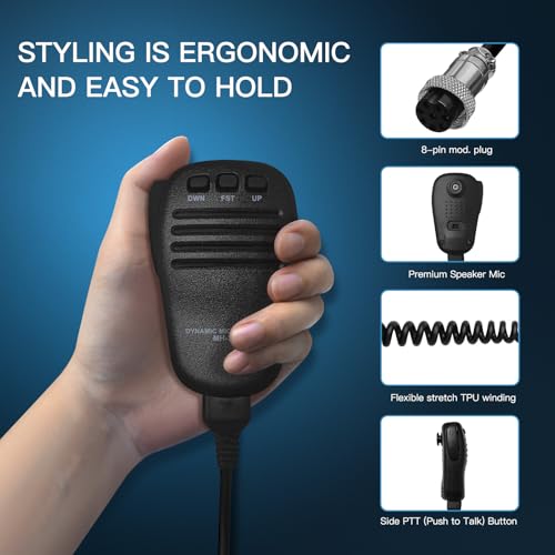 Handheld Microphone for Radio Communication MH-31B8 8-Pin Fit for FT-847 FT-920
