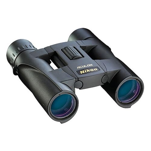 Nikon ACULON A30 10x25 Compact Binoculars - Black, Lightweight, Dual-Hinge