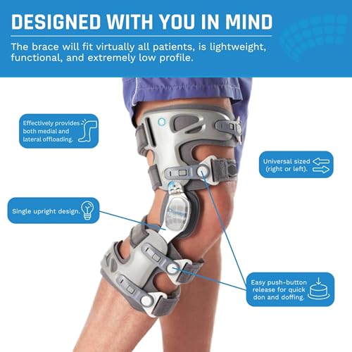 Ovation Medical Game Changer Left Knee Brace - Lightweight OA Support for Arthritis Pain
