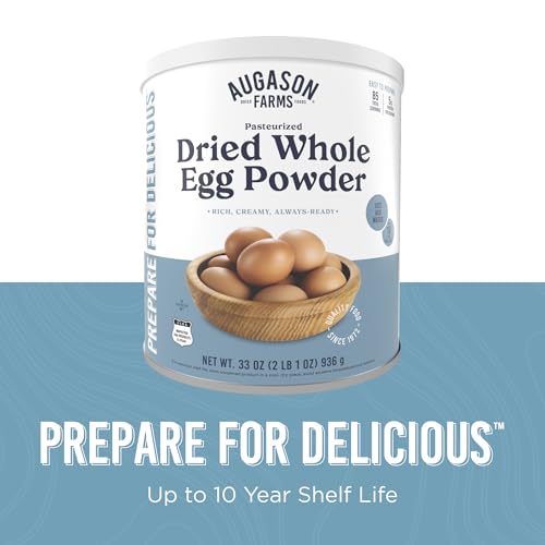 Whole Egg Product - Pasteurized Dried Egg Powder Can, 85 Servings, Long Shelf Life