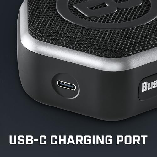Bushnell Golf Wingman Mini GPS Speaker Black/Silver | Waterproof Bluetooth Distance