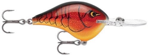Rapala Dives-to Crankbait, Diving Hard Bait Lure, Bass Walleye Fishing Lure, Consistent Depth Control, 2-1/4", Classic Craw