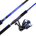 8' Heavy Action Spinning & Baitcaster Fishing Rod and Reel Combo - 5000 Reel
