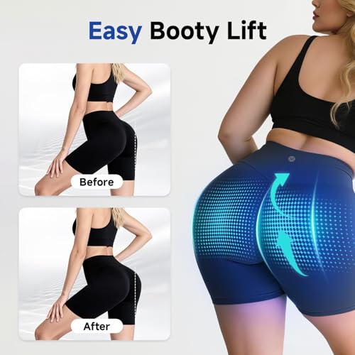 Women’s Hip Lift Toning Shorts - Grey at Home