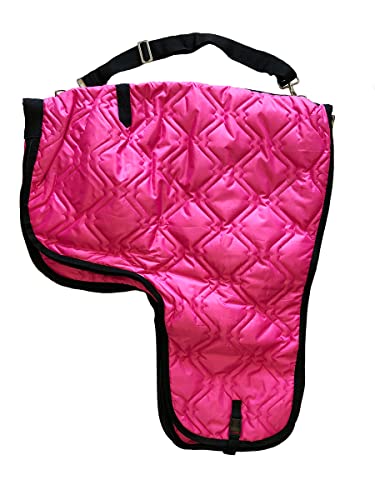 AJ Tack Western Padded Saddle Carrier Bag with Shoulder Strap - Black, 38x33 Inches