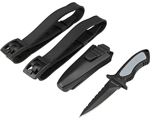 Cressi Diving Knife for Scuba & Snorkeling - Spear Black