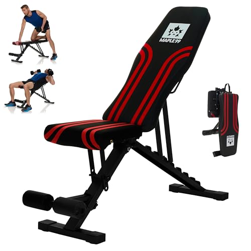 Adjustable Weight Bench - Heavy-Duty Foldable Gym Workout Equipment