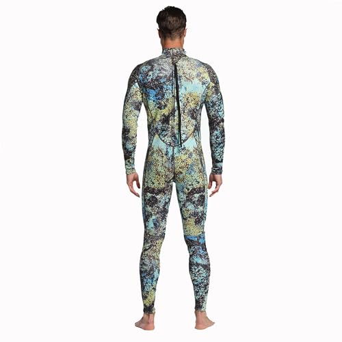 Men's 3MM Camo Neoprene Wetsuit - Large Unisex Full Dive Suit