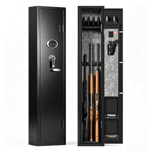KAER Black 3-Gun Safe for Rifles & Pistols, Fully Assembled Home Security