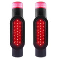 Boat Trailer Guide-On Post Light Set Black Waterproof 24LED Turn Signal Brake Lights