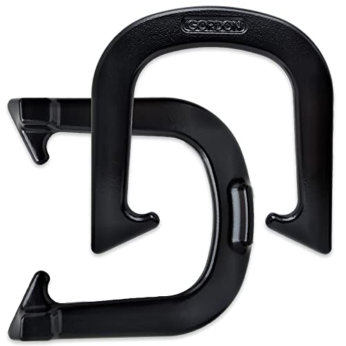 Gordon Professional Pitching Horseshoes - NHPA Sanctioned - Black, Medium Weight - Regulation Size - One Pair
