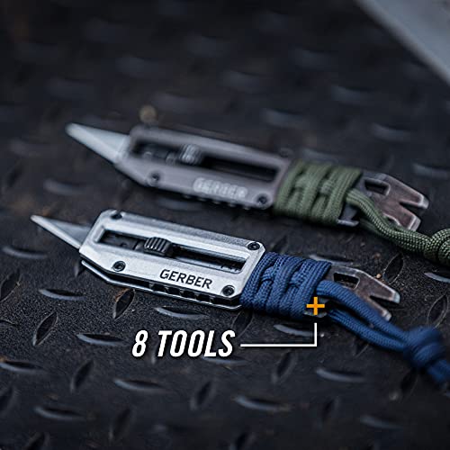 Gerber Prybrid X EDC Multi-Tool & Paracord Green - Compact Pocket Knife with Bottle Opener