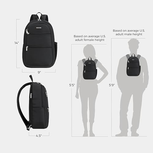 Travelon Anti-Theft Convertible Sling Backpack - One Size Black