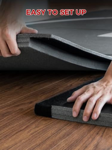 HIAARO Foldable Wrestling Mat 10x10ft, Non-Slip Shock Absorption for BJJ & Martial Arts