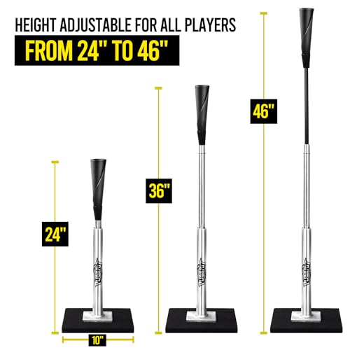 Adjustable Baseball Batting Tee for Indoor Outdoor Practice - Professional Hitting Aid