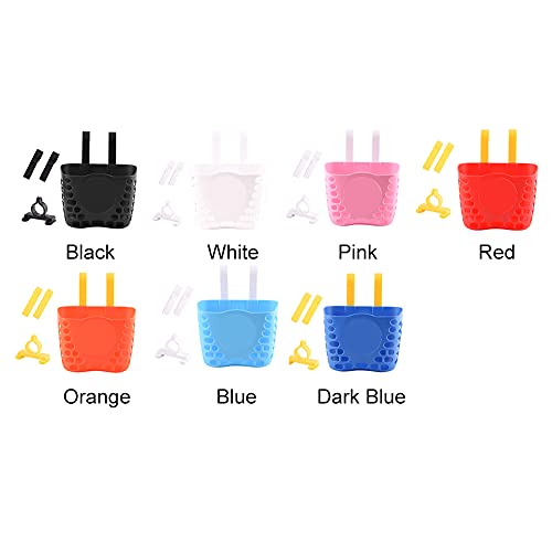 Kids Bike Basket Front Handlebar Storage for Boys Black - Easy Install