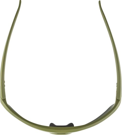 ALPINA Mirrored & Contrast-enhancing Anti-fog Cycling Glasses for Men & Women, 100% UV Protection, TURBO HR Q-LITE, olive matt, one size