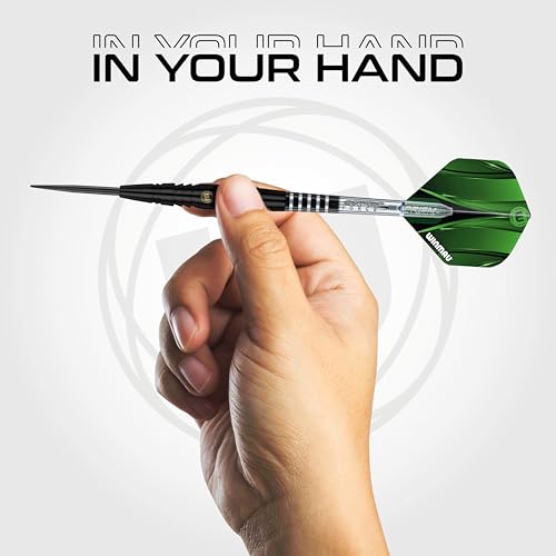 Winmau Sniper Black 26g Steel Tip Darts - 90% Tungsten, Prism Technology